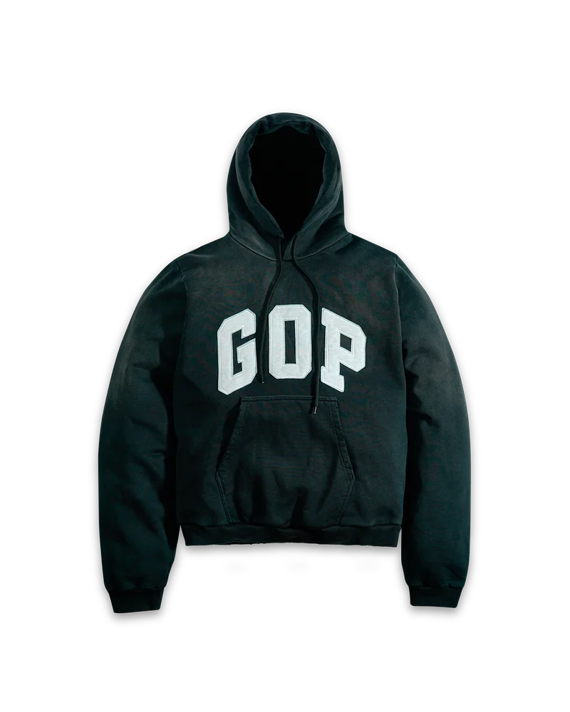 'GOP' hoodie, black